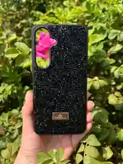 Черный силиконовый чехол the bling world для Samsung S24 / Самсунг S24