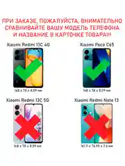 Силиконовый чехол the bling world для Xiaomi Redmi 13C 4G и Poco C65