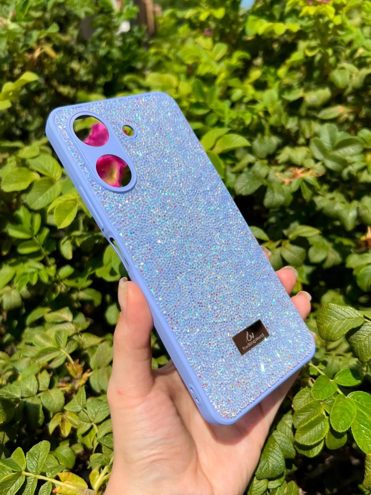 Сиреневый силиконовый чехол the bling world для Xiaomi Redmi 13C 4G и Poco C65