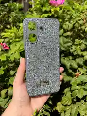 Серебряный силиконовый чехол the bling world для Xiaomi Redmi 13C 4G и Poco C65