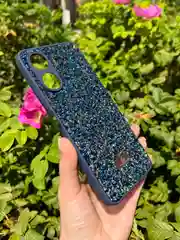Темно-синий силиконовый чехол the bling world для Xiaomi Redmi 13C 4G и Poco C65