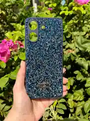 Темно-синий силиконовый чехол the bling world для Xiaomi Redmi 13C 4G и Poco C65