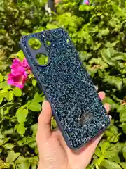 Темно-синий силиконовый чехол the bling world для Xiaomi Redmi 13C 4G и Poco C65