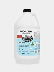 Эко гель для мытья посуды овощей и фруктов без запаха WONDER LAB, 3780 мл