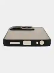 Черный чехол Tecno Spark GO 2024 / Spark 20 / 20C пластиковый, матовый, с цветными кнопками