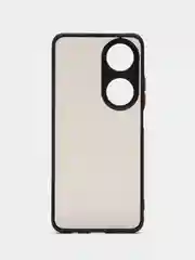 Черный чехол Honor X7b / Хонор Х7б, пластиковый, матовый, с цветными кнопками