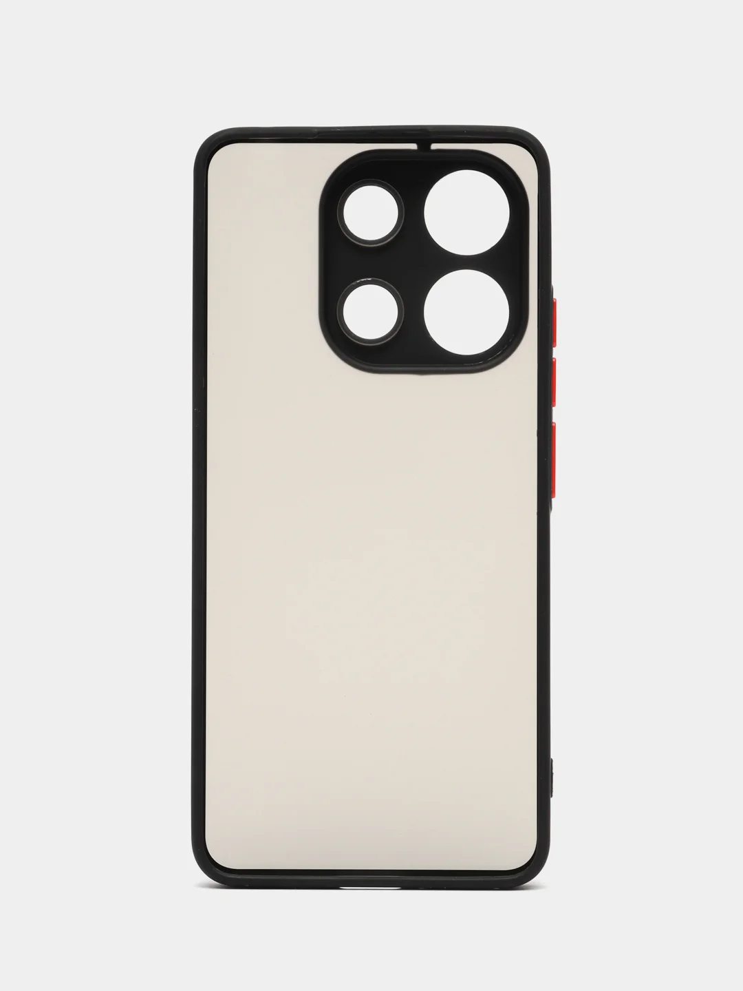 Черный чехол Xiaomi Redmi Note 13 4G / Редми Нот 13 4Г, пластиковый, матовый, с цветными кнопками