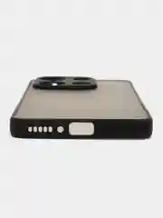 Черный чехол Xiaomi Redmi Note 13 4G / Редми Нот 13 4Г, пластиковый, матовый, с цветными кнопками
