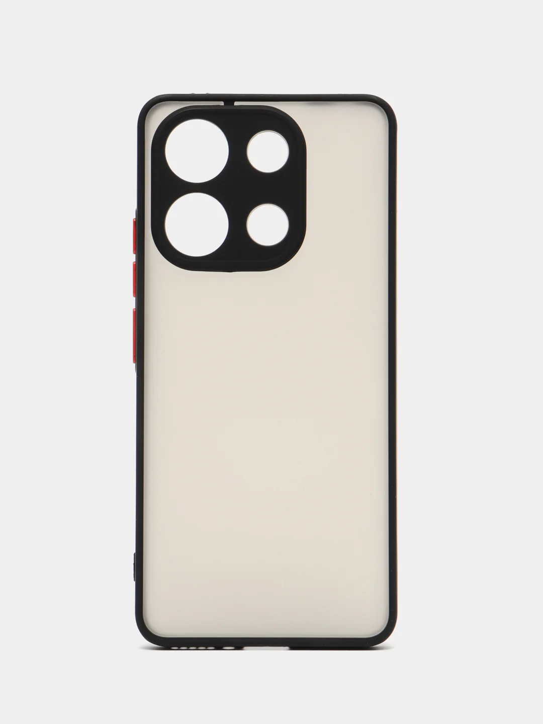 Черный чехол Xiaomi Redmi Note 13 4G / Редми Нот 13 4Г, пластиковый, матовый, с цветными кнопками