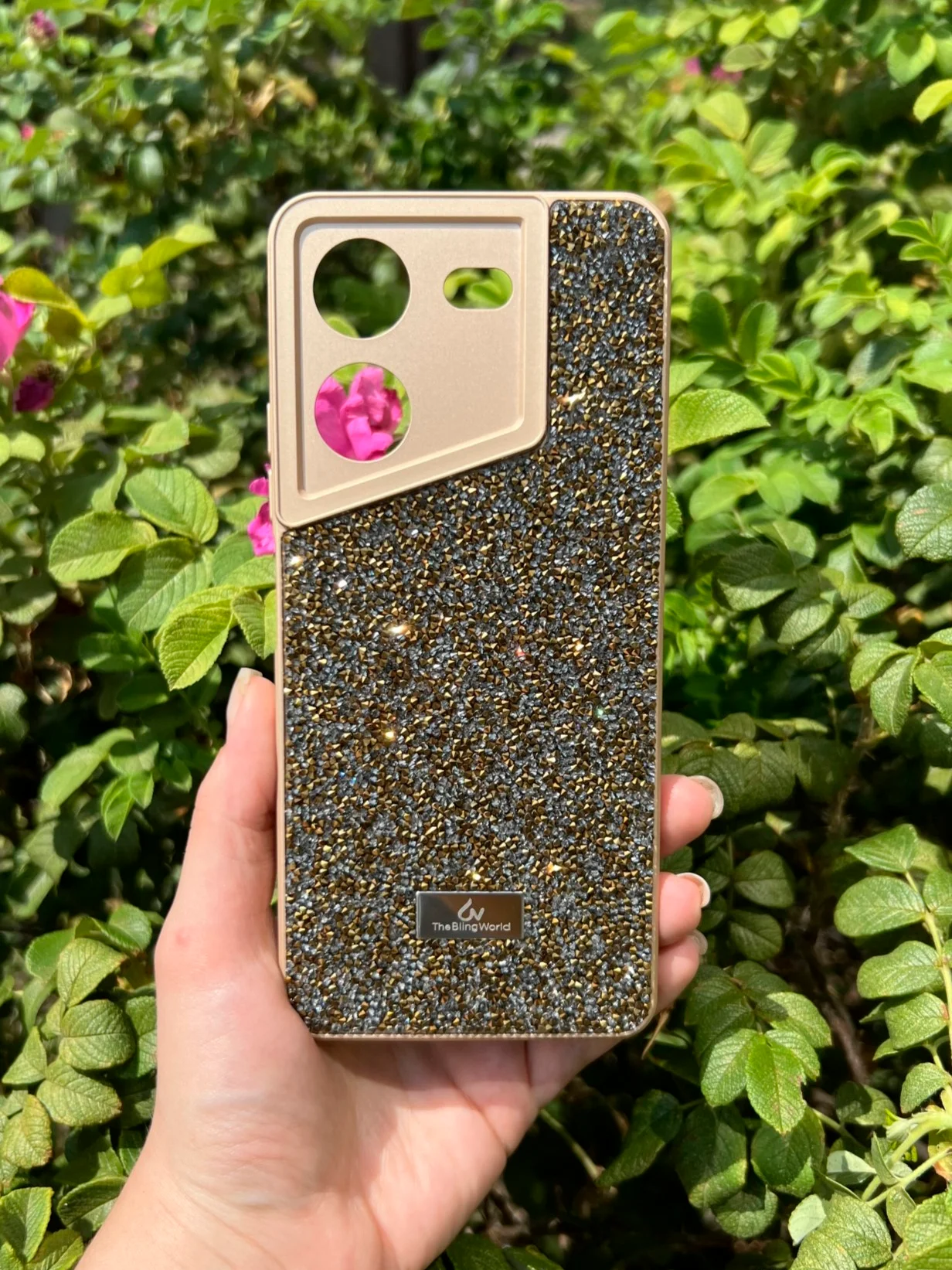 Черный силиконовый чехол the bling world для Tecno Pova 5 / Техно Пова 5