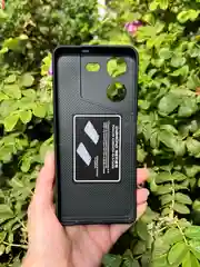 Темно-синий силиконовый чехол the bling world для Tecno Pova 5 / Техно Пова 5