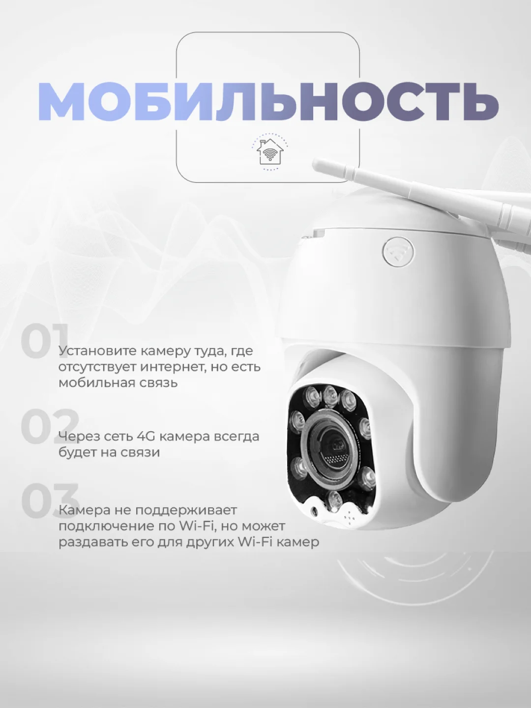 Поворотная 4G камера 2Мп Ps-Link GBT5x20 для улицы / с микрофоном и оптическим зумом 5x