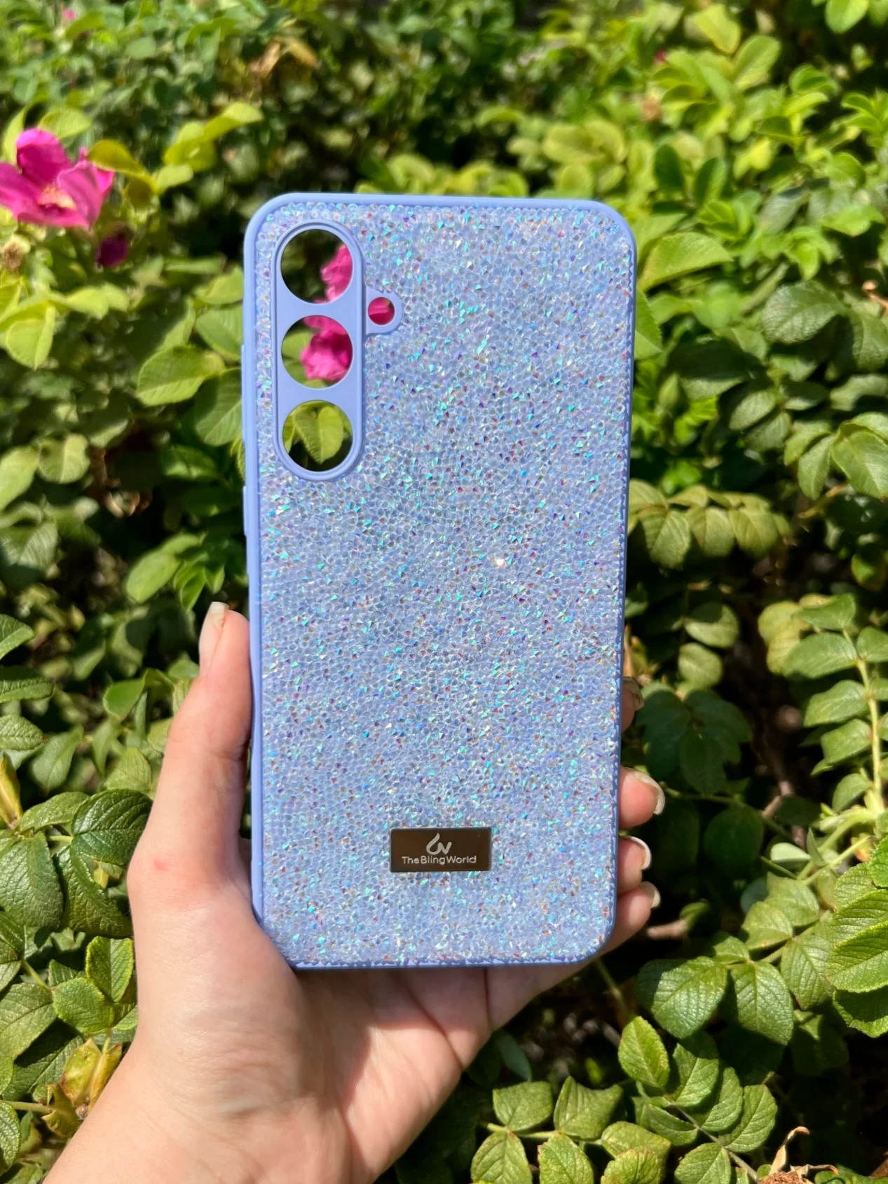 Сиреневый силиконовый чехол the bling world для Samsung A35 5G / Самсунг А35 5G