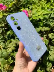 Сиреневый силиконовый чехол the bling world для Samsung A35 5G / Самсунг А35 5G