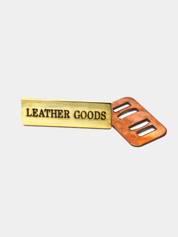 Украшение Leather goods золото 1шт, шильдик для украшения