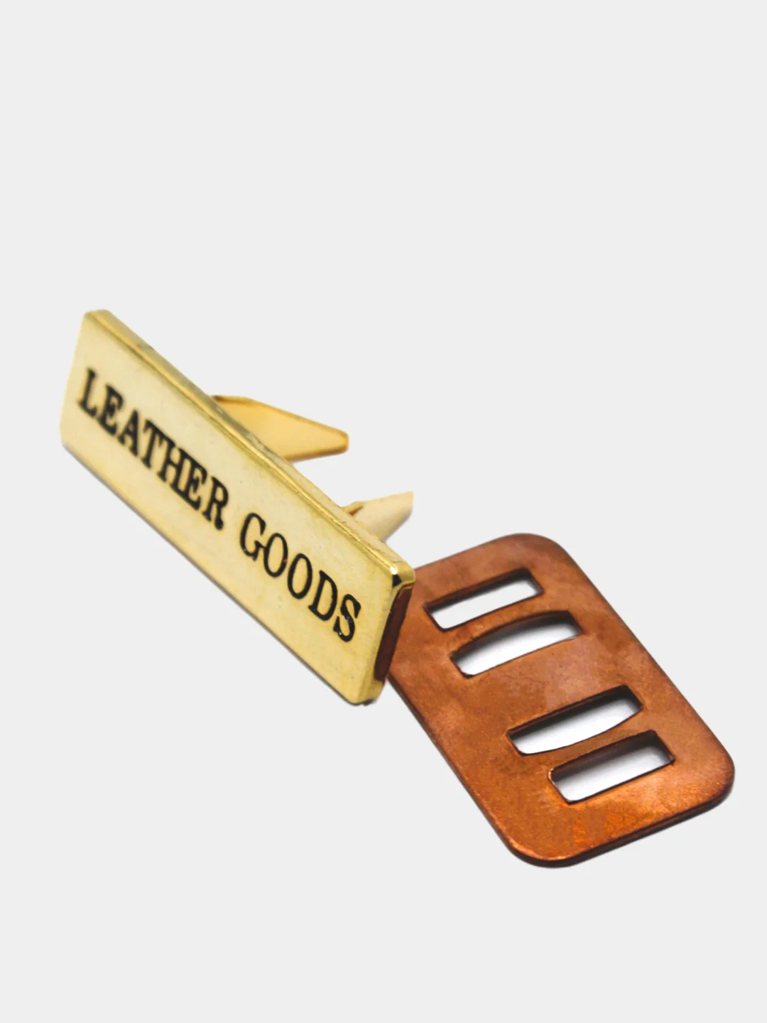 Украшение Leather goods золото 1шт, шильдик для украшения