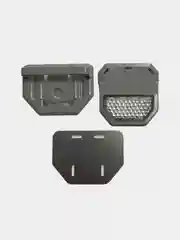 Замок с катафотом белый для ранцев 2шт, замок для рюкзака, для портфеля