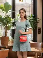 Красный сумка женская через плечо, с цепью, кожаная