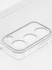 Прозрачный чехол для Samsung Galaxy S23 силиконовый ROSCO прозрачный с бортиком- защитой модуля камер