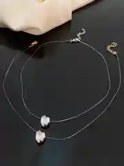 Серебряный чокер на леске "Сердечко"