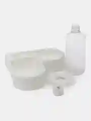 Белый миска угловая для кошек и собак, с автоматической подачей воды