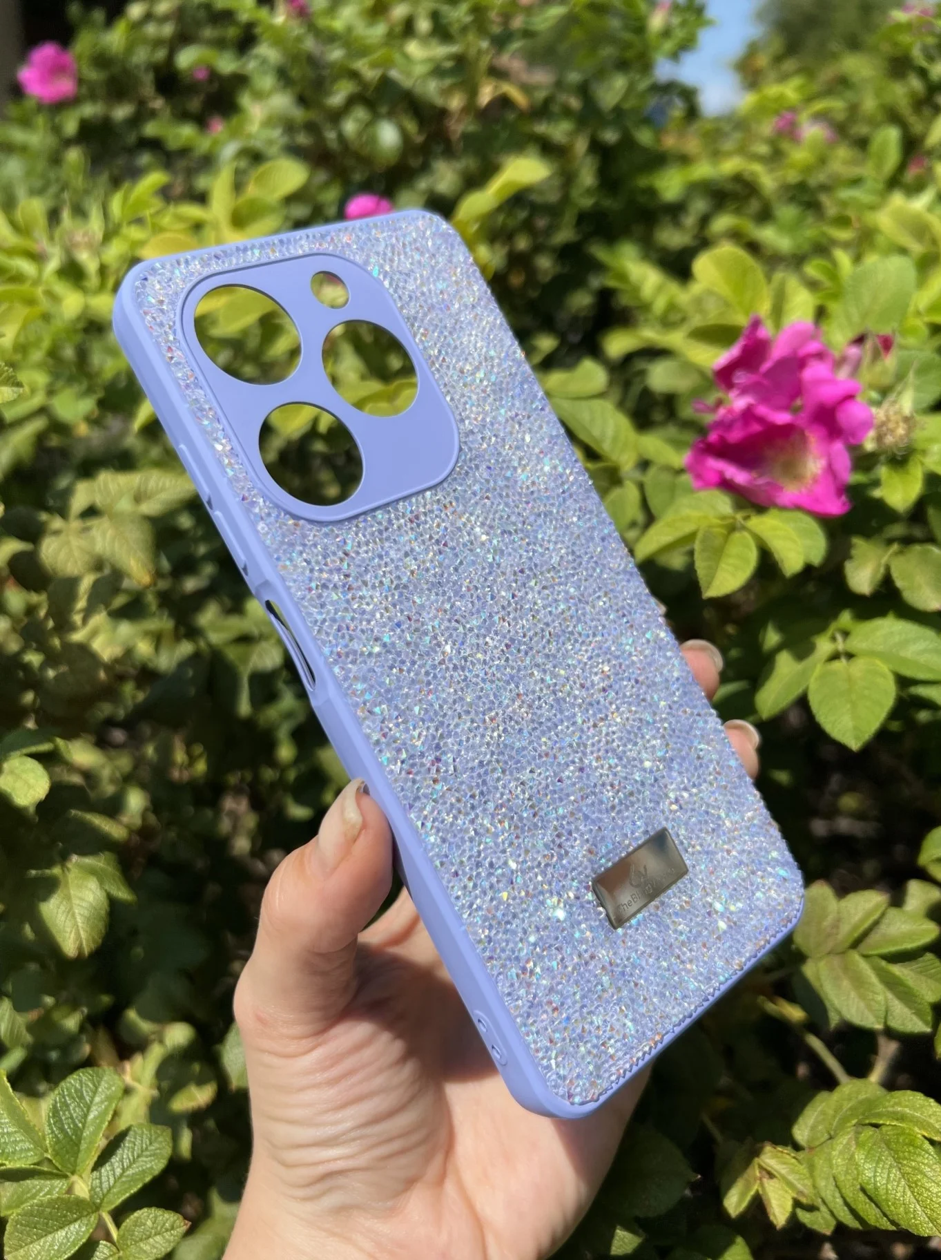 Сиреневый силиконовый чехол the bling world для Tecno Spark GO 2024 и Spark 20 и Spark 20C и Pop 8