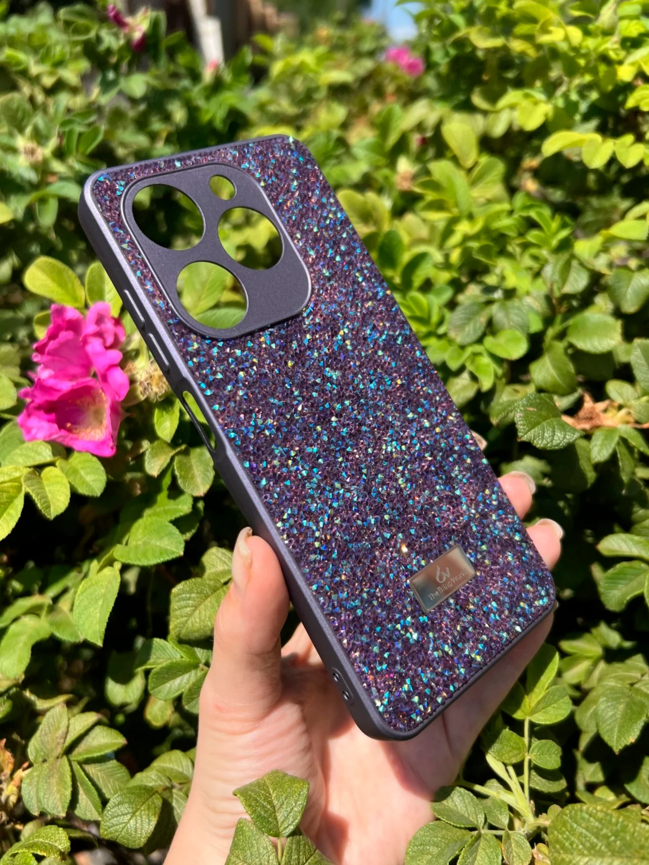 Фиолетовый силиконовый чехол the bling world для Tecno Spark GO 2024 и Spark 20 и Spark 20C и Pop 8