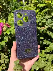 Фиолетовый силиконовый чехол the bling world для Tecno Spark GO 2024 и Spark 20 и Spark 20C и Pop 8