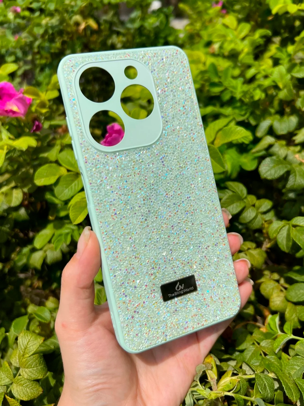 Мятный силиконовый чехол the bling world для Tecno Spark GO 2024 и Spark 20 и Spark 20C и Pop 8