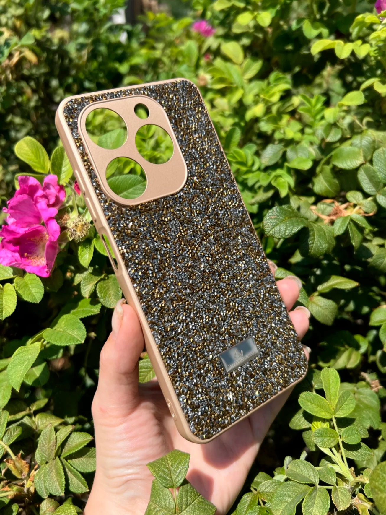 Золотой силиконовый чехол the bling world для Tecno Spark GO 2024 и Spark 20 и Spark 20C и Pop 8
