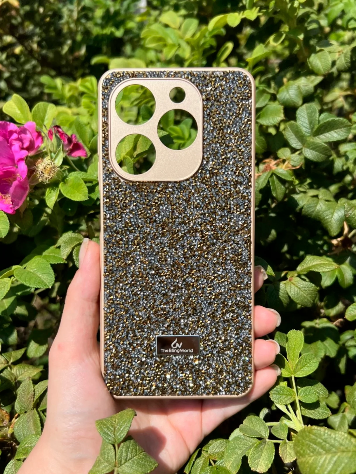 Золотой силиконовый чехол the bling world для Tecno Spark GO 2024 и Spark 20 и Spark 20C и Pop 8