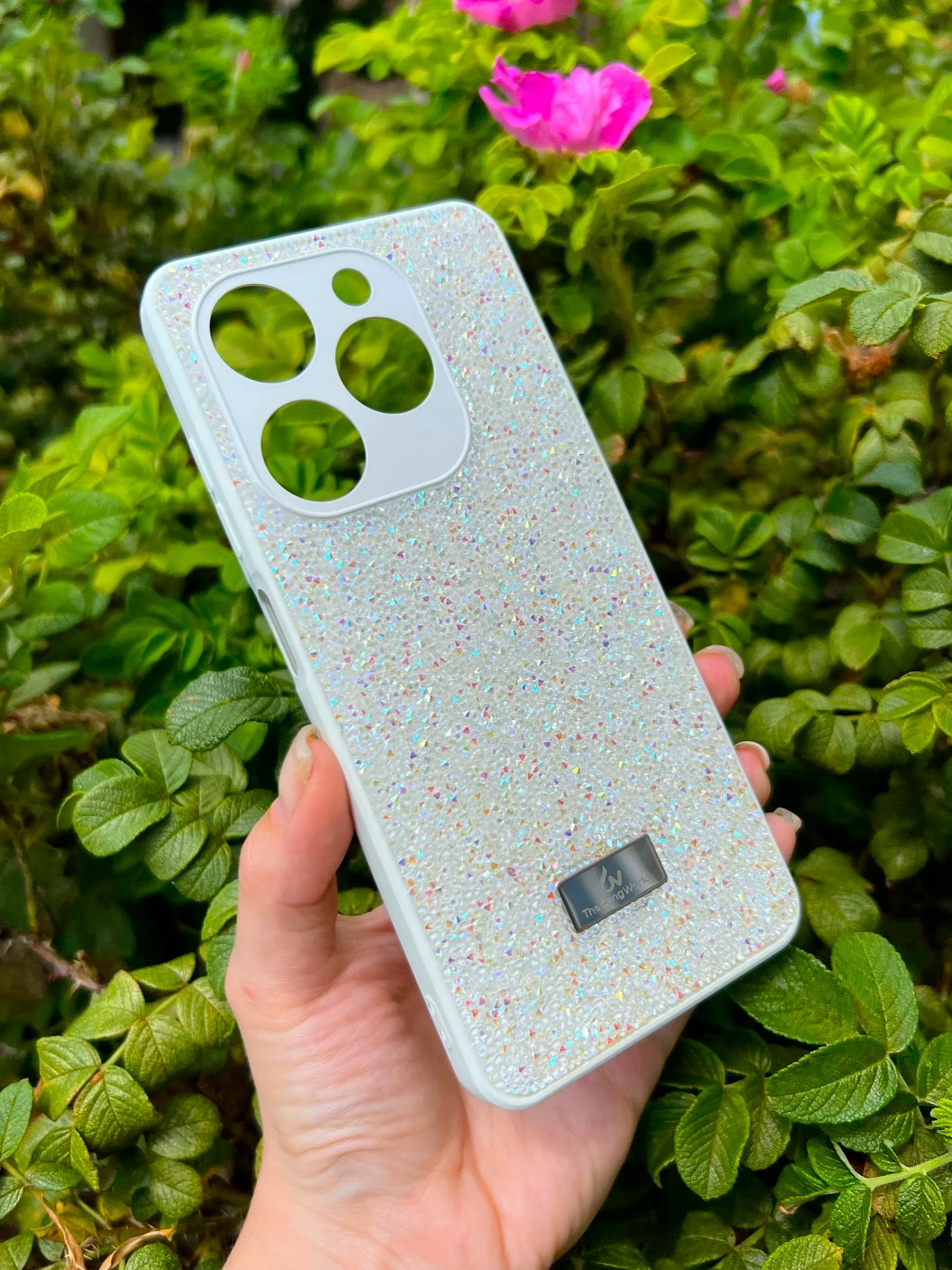 Белый силиконовый чехол the bling world для Tecno Spark GO 2024 и Spark 20 и Spark 20C и Pop 8