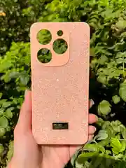 Кораллово-розовый силиконовый чехол the bling world для Tecno Spark GO 2024 и Spark 20 и Spark 20C и Pop 8