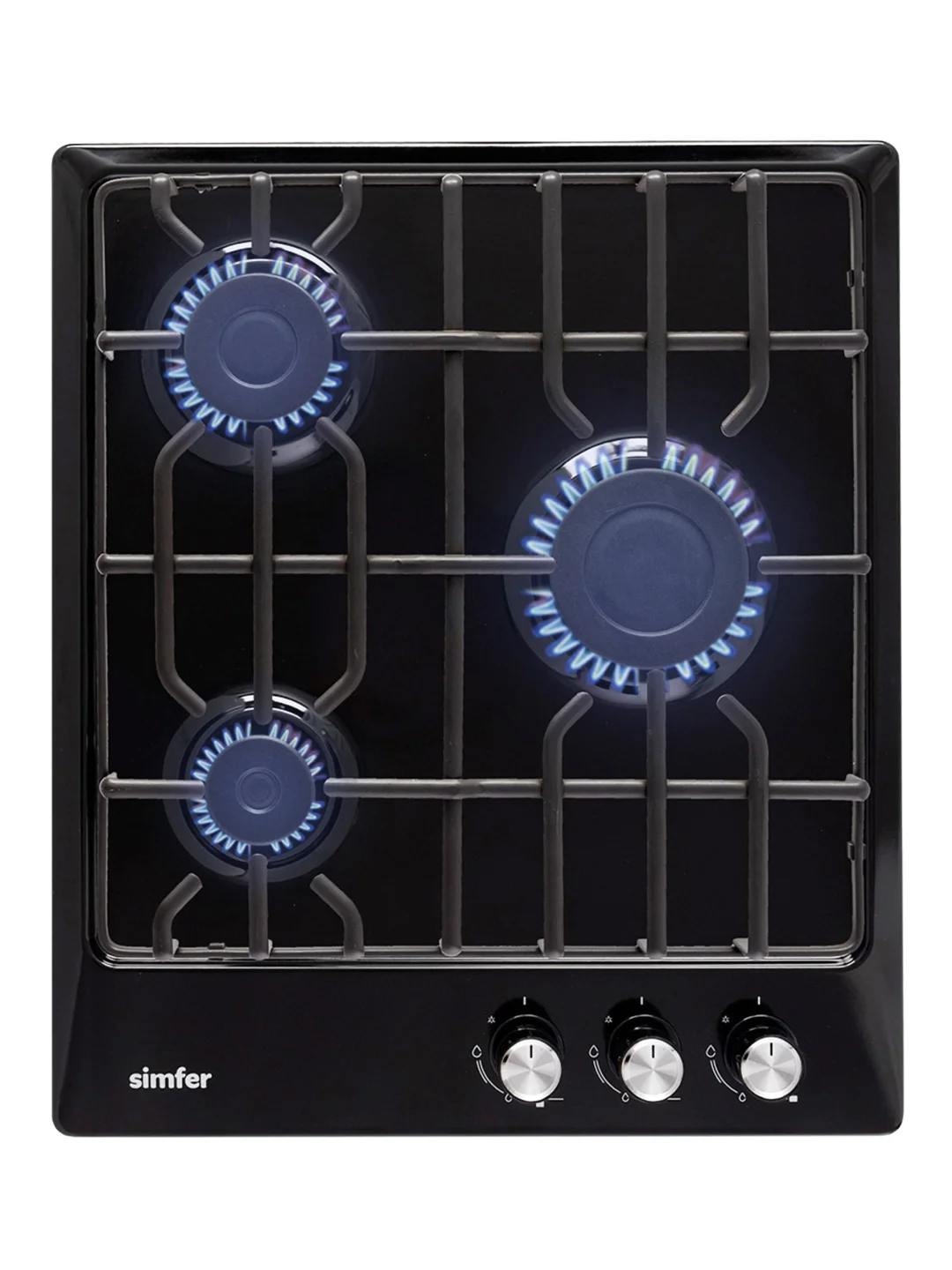 Газовая варочная поверхность Simfer H45V35B571 H45V35W571 газ-контроль, WOK-конфорка