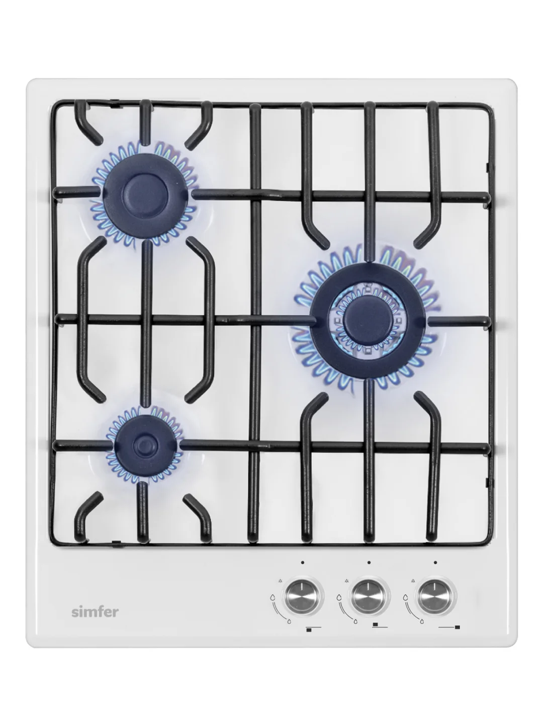 Газовая варочная поверхность Simfer H45V35B571 H45V35W571 газ-контроль, WOK-конфорка
