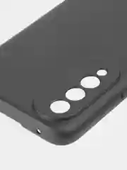 Черный чехол для WIKO T50 силиконовый ROSCO матовый тонкий с бортиком- защитой камер, soft touch