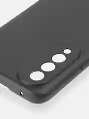 Черный чехол для WIKO T50 силиконовый ROSCO матовый тонкий с бортиком- защитой камер, soft touch