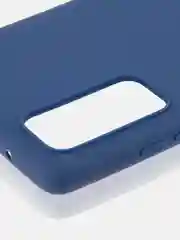 Синий чехол для Samsung Galaxy S20 FE силиконовый ROSCO матовый тонкий с бортиком- защитой камер