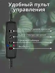 Фитолампа для растений, цветов, фитолампа для рассады, USB лампа с таймером