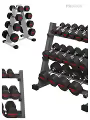 Гантель 12 кг, PROIRON, 1 шт., обрезиненная