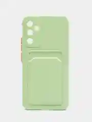 Зеленый силиконовый чехол для Samsung Galaxy A34 5G, Самсунг Галакси А34 5Ж, матовый