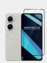 Прозрачный стекло для ASUS Zenfone 9, 10 защитное ROSCO прозрачное с олеофобным покрытием и рамкой