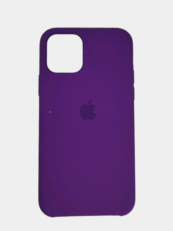 Чехол SILICONE COVER для iPhone 11 Pro, фиолетовый со светлым логотипом