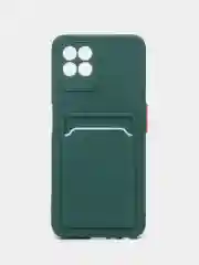 Силиконовый чехол Realme 8i Narzo 50 Реалми 8 ай Нарзо 50, с карманом для карт, прозрачный