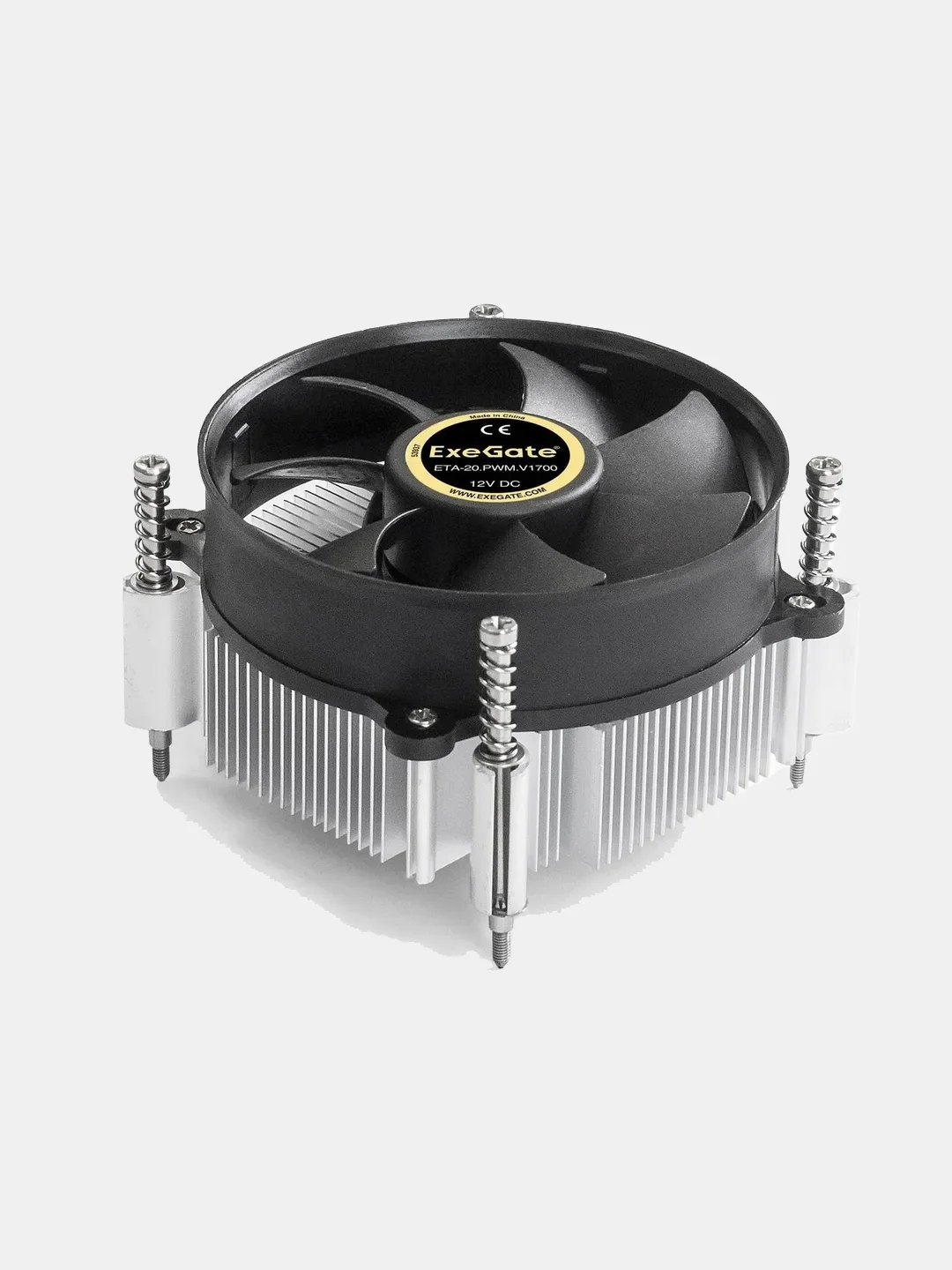 Кулер ExeGate ETA-20.PWM.V1700 Al, LGA1700/1150/1151/1155/1156/1200/1366, TDP 90W Fan 95mm