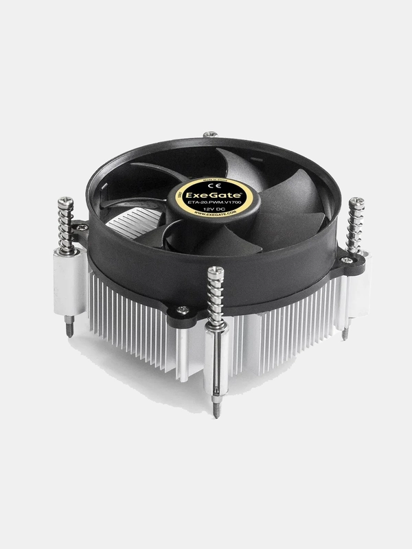 Кулер ExeGate ETA-20.PWM.V1700 Al, LGA1700/1150/1151/1155/1156/1200/1366, TDP 90W Fan 95mm