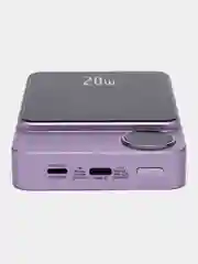 Фиолетовый беспроводной повербанк, внешний аккумулятор, MagSafe зарядка, 5000, 10000 mAh