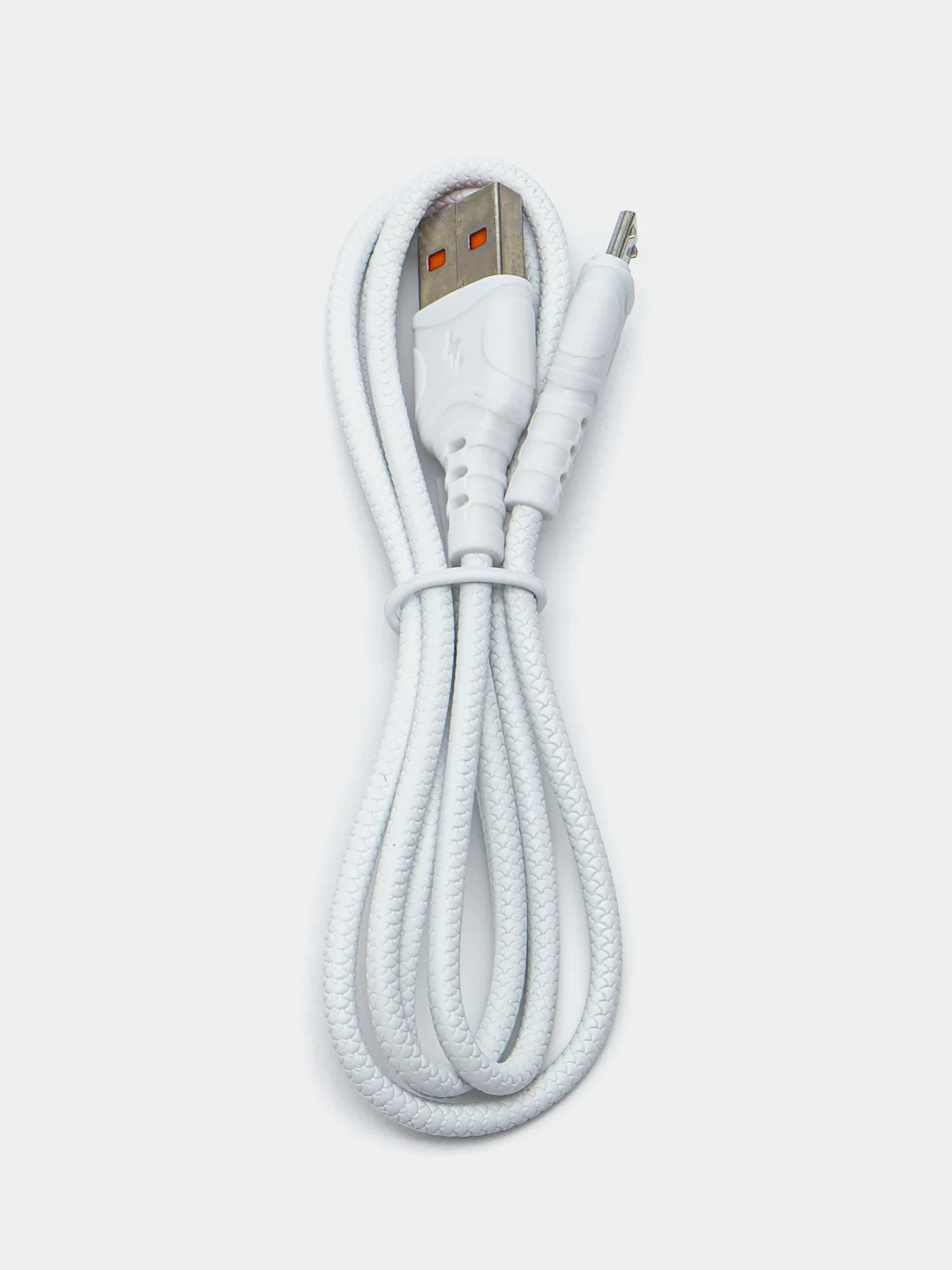USB-кабель Denmen D06V, micro USB, 1.0 м, круглый, белый
