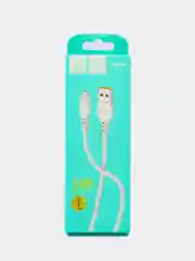 USB-кабель Denmen D06V, micro USB, 1.0 м, круглый, белый
