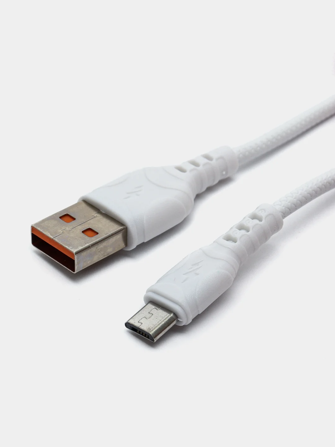 USB-кабель Denmen D06V, micro USB, 1.0 м, круглый, белый